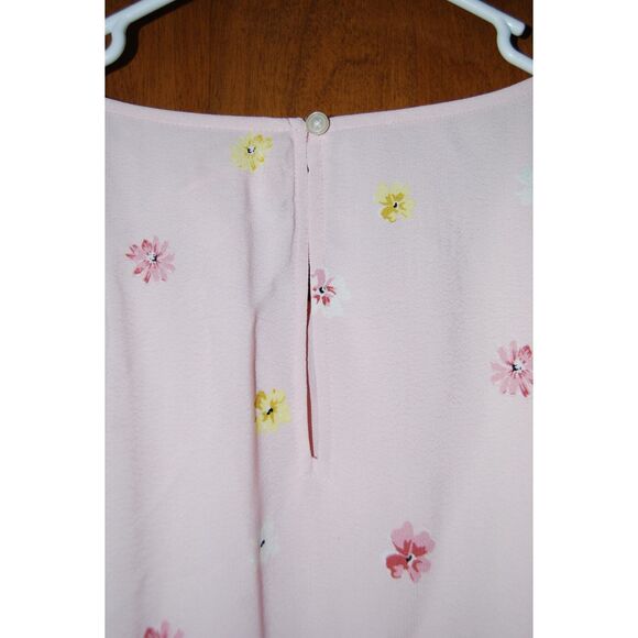 LOFT PLUSS 22W WOMENS PINK SHEATH DRESS WITH FLOWERS NWT - Picture 6 of 6